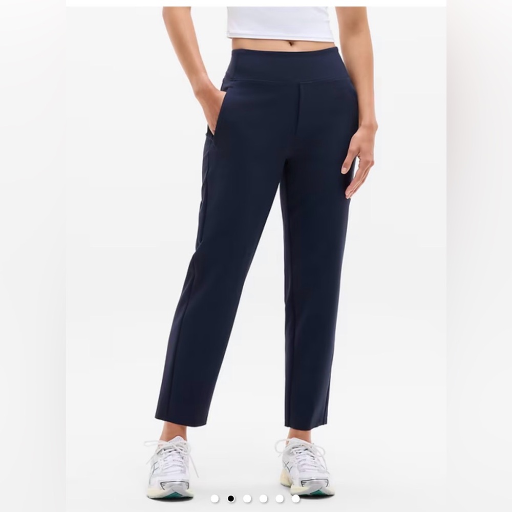 Athleta Endless High Rise Pant Navy Petite 0 NWOT
